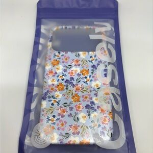 Casely "Poppy Meadows" IPhone 17 Pro Case Mag Safe Orange Pink Lavender Floral